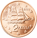 Греция 2 цента