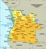 Карта Анголы