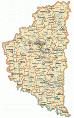 Карта Тернопольской области